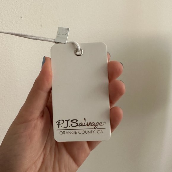 NWT P.J SALVAGE WOMEN'S LOUNGEWEAR PEACHY OATMEAL LONGSLEEVE PARTY L/S TOP SMALL - Picture 5 of 7